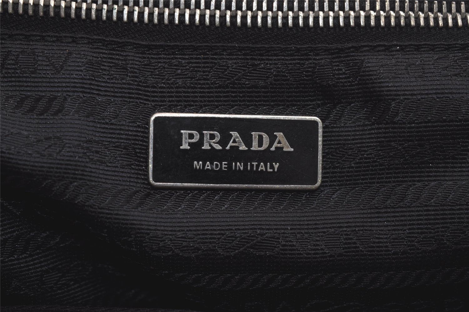 Authentic PRADA Vintage Nylon Tessuto Shoulder Hand Bag Purse Black 5937K