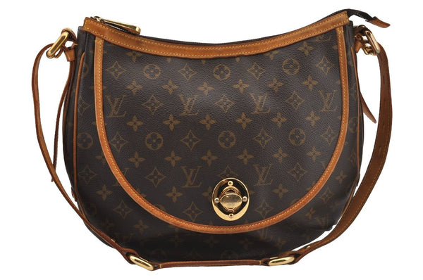 Authentic Louis Vuitton Monogram Tulum GM Shoulder Cross Bag M40075 LV 5938J