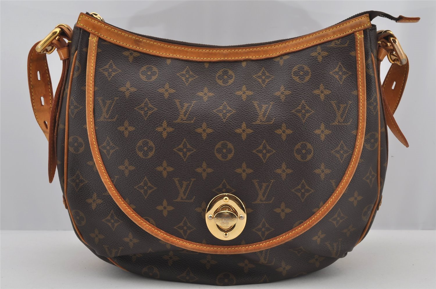 Authentic Louis Vuitton Monogram Tulum GM Shoulder Cross Bag M40075 LV 5938J