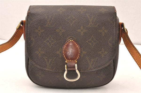 Authentic Louis Vuitton Monogram Saint Cloud PM M51244 Shoulder Cross Bag 5938K