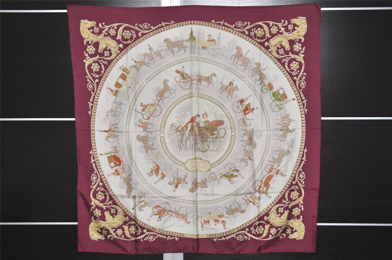 Auth HERMES Carre 90 Scarf 