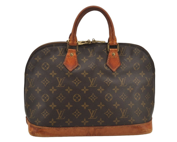Authentic Louis Vuitton Monogram Alma Hand Bag Purse M51130 LV 5943J