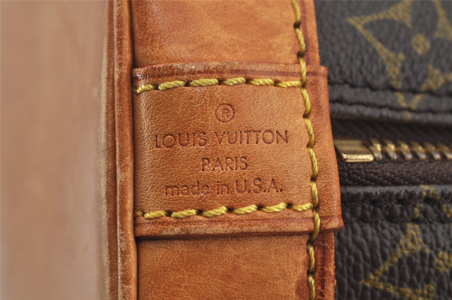 Authentic Louis Vuitton Monogram Alma Hand Bag Purse M51130 LV 5943J