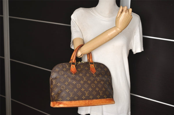Authentic Louis Vuitton Monogram Alma Hand Bag Purse M51130 LV 5943J