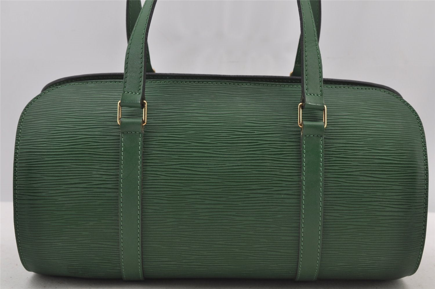 Authentic Louis Vuitton Epi Soufflot Hand Bag Green M52224 LV 5944J