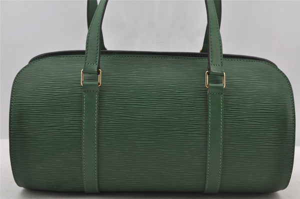 Authentic Louis Vuitton Epi Soufflot Hand Bag Green M52224 LV 5944J