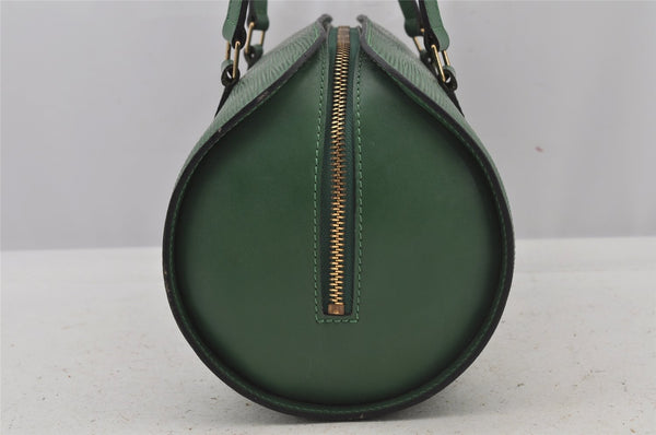 Authentic Louis Vuitton Epi Soufflot Hand Bag Green M52224 LV 5944J