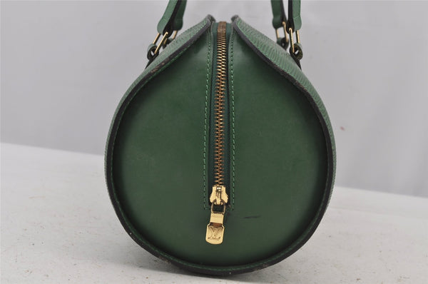 Authentic Louis Vuitton Epi Soufflot Hand Bag Green M52224 LV 5944J