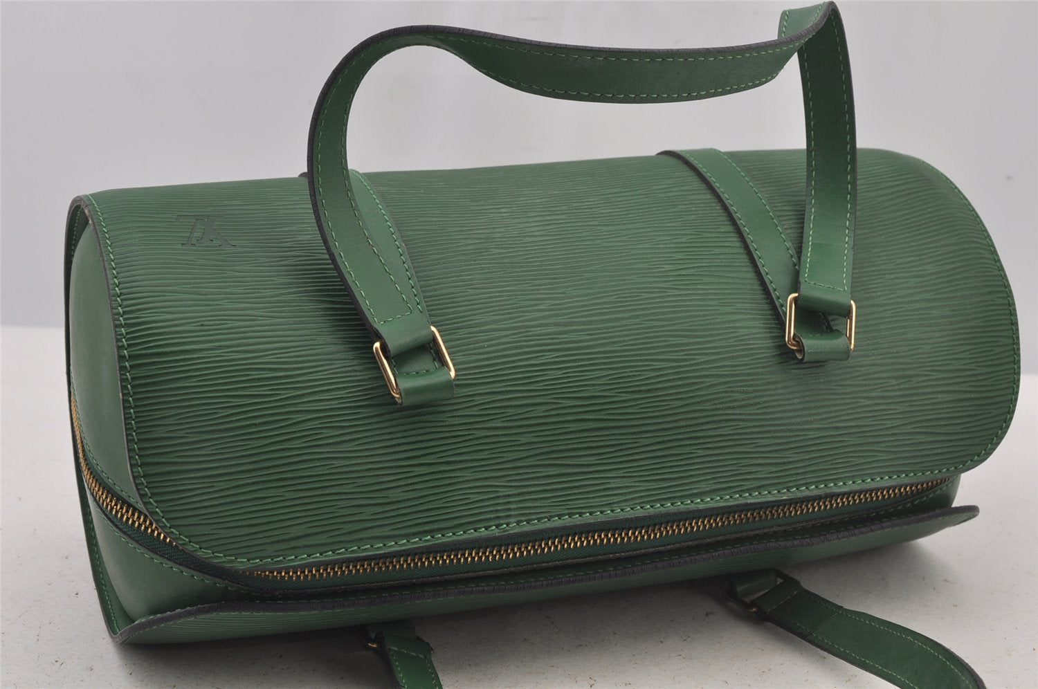 Authentic Louis Vuitton Epi Soufflot Hand Bag Green M52224 LV 5944J