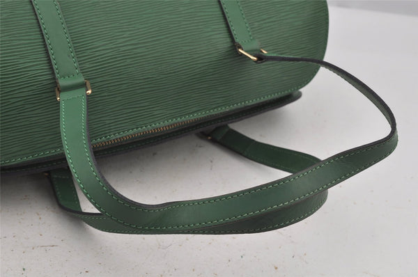 Authentic Louis Vuitton Epi Soufflot Hand Bag Green M52224 LV 5944J