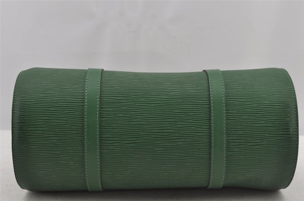 Authentic Louis Vuitton Epi Soufflot Hand Bag Green M52224 LV 5944J