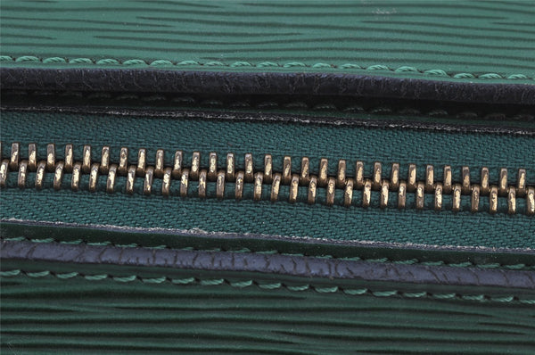 Authentic Louis Vuitton Epi Soufflot Hand Bag Green M52224 LV 5944J