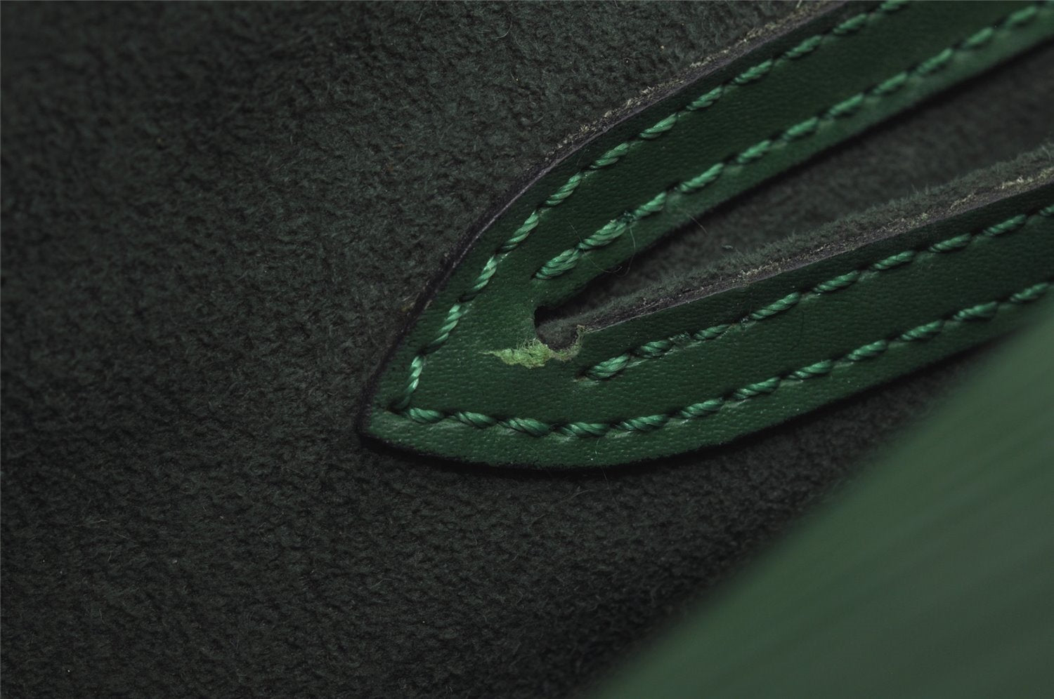 Authentic Louis Vuitton Epi Soufflot Hand Bag Green M52224 LV 5944J