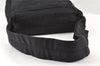 Authentic PRADA Vintage Nylon Tessuto Leather Shoulder Bag Black 5946I