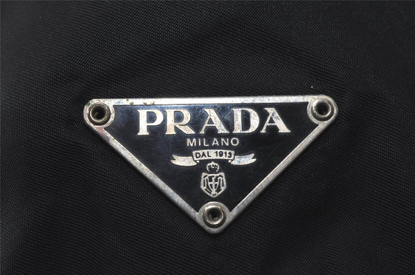 Authentic PRADA Vintage Nylon Tessuto Leather Shoulder Bag Black 5946I