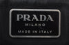 Authentic PRADA Vintage Nylon Tessuto Leather Shoulder Bag Black 5946I