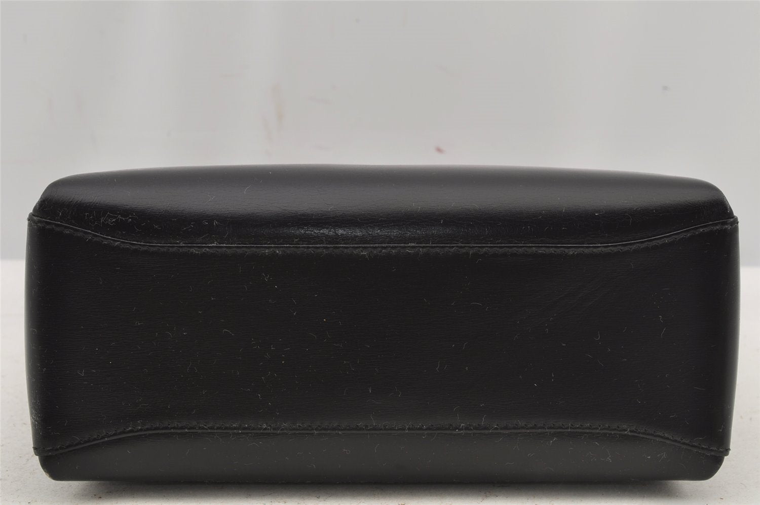 Authentic GUCCI Bamboo 2Way Shoulder Hand Bag Purse Leather Black 5946J