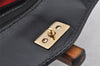 Authentic GUCCI Bamboo 2Way Shoulder Hand Bag Purse Leather Black 5946J