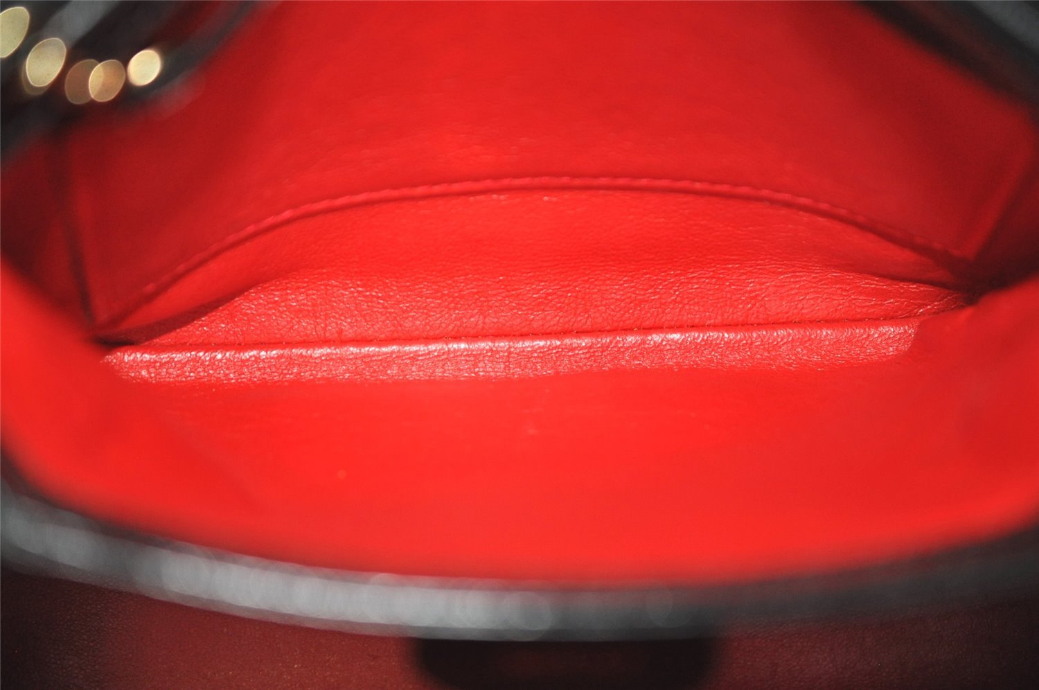 Authentic GUCCI Bamboo 2Way Shoulder Hand Bag Purse Leather Black 5946J