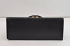 Authentic Salvatore Ferragamo Gancini Leather 2Way Shoulder Hand Bag Black 5947J