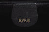 Authentic GUCCI Vintage Bamboo 2way Shoulder Hand Bag Purse Leather Black 5948H