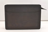 Authentic Louis Vuitton Epi Pochette Homme Clutch Hand Bag Black M52522 LV 5948J
