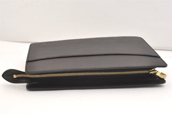 Authentic Louis Vuitton Epi Pochette Homme Clutch Hand Bag Black M52522 LV 5948J