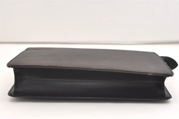 Authentic Louis Vuitton Epi Pochette Homme Clutch Hand Bag Black M52522 LV 5948J