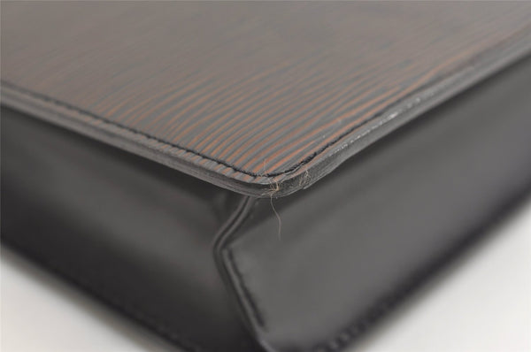 Authentic Louis Vuitton Epi Pochette Homme Clutch Hand Bag Black M52522 LV 5948J