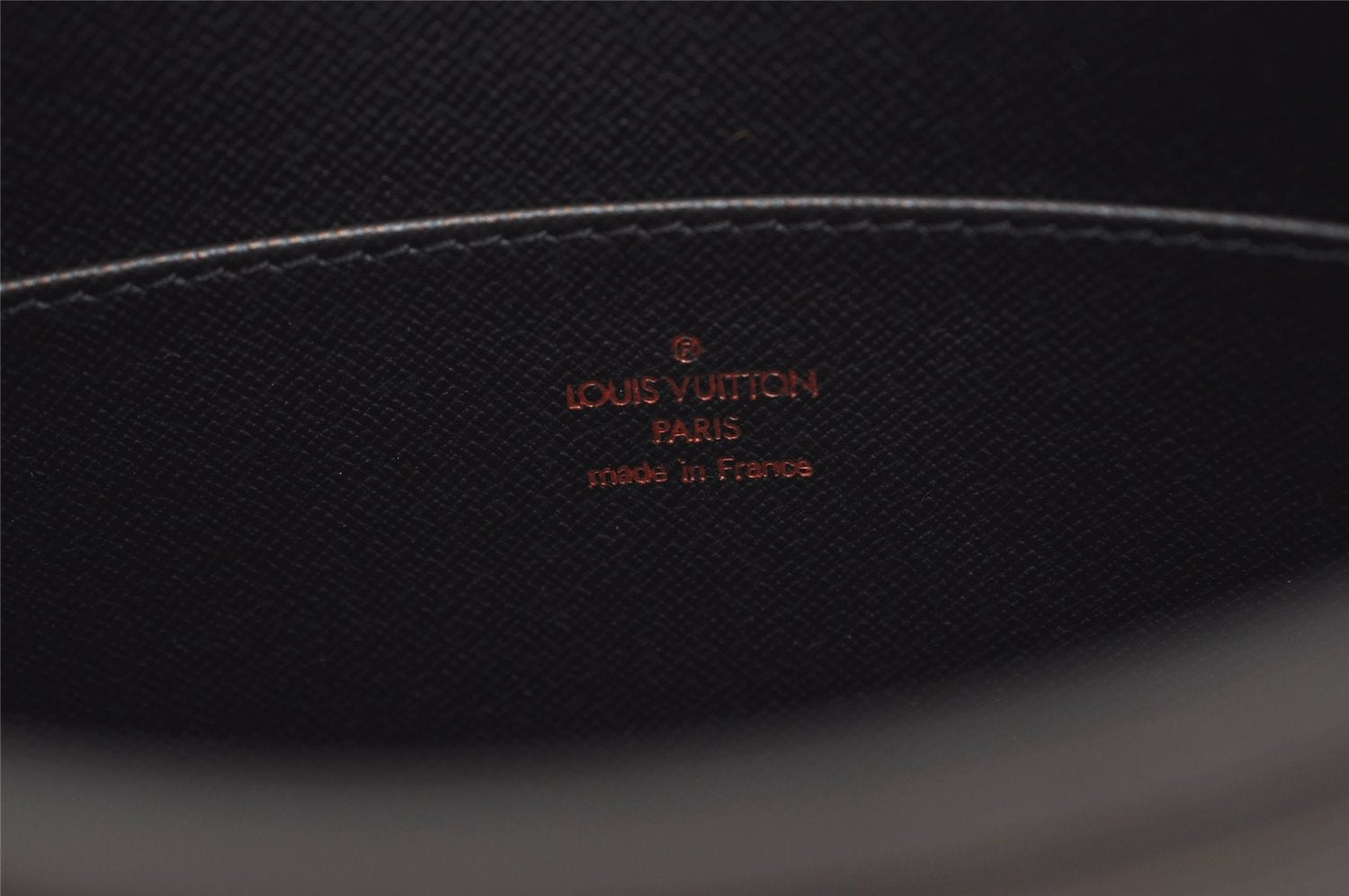 Authentic Louis Vuitton Epi Pochette Homme Clutch Hand Bag Black M52522 LV 5948J