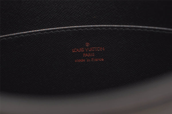 Authentic Louis Vuitton Epi Pochette Homme Clutch Hand Bag Black M52522 LV 5948J