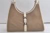 Authentic GUCCI Jackie Shoulder Hand Bag Canvas Leather 0021067 Beige 5948K