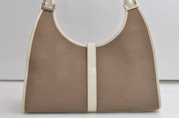 Authentic GUCCI Jackie Shoulder Hand Bag Canvas Leather 0021067 Beige 5948K