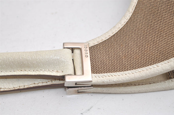 Authentic GUCCI Jackie Shoulder Hand Bag Canvas Leather 0021067 Beige 5948K
