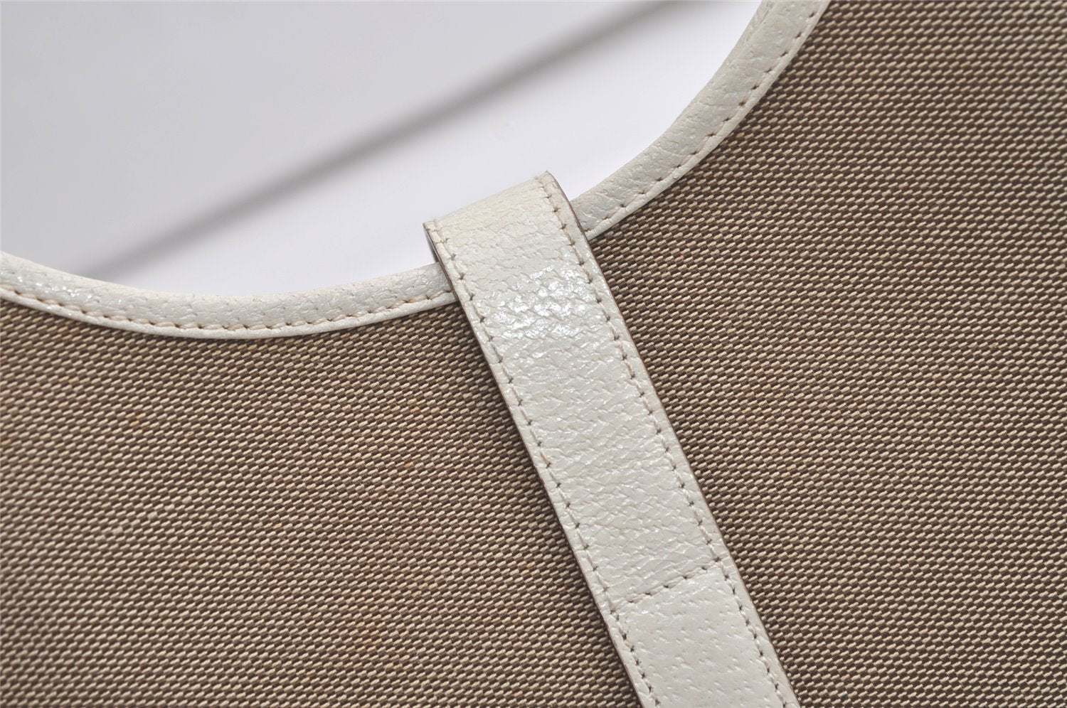 Authentic GUCCI Jackie Shoulder Hand Bag Canvas Leather 0021067 Beige 5948K