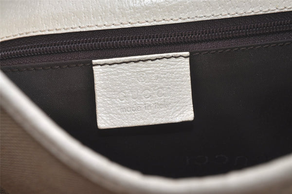 Authentic GUCCI Jackie Shoulder Hand Bag Canvas Leather 0021067 Beige 5948K