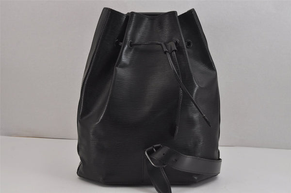 Authentic Louis Vuitton Epi Sac A Dos Shoulder Bag Black M80153 LV 5949J