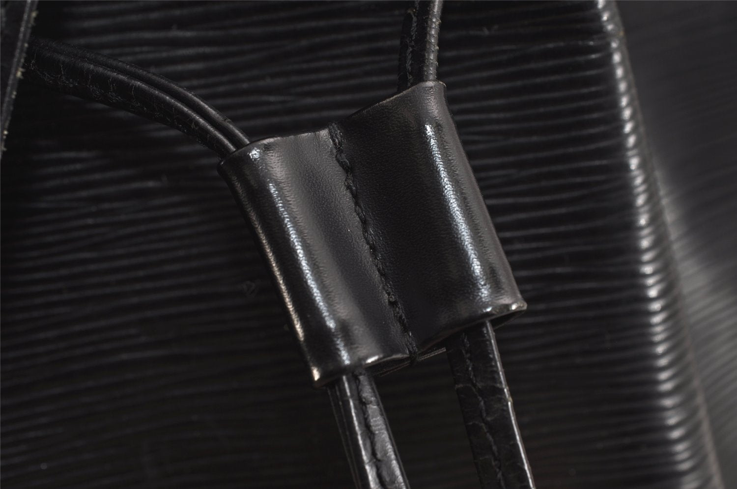 Authentic Louis Vuitton Epi Sac A Dos Shoulder Bag Black M80153 LV 5949J