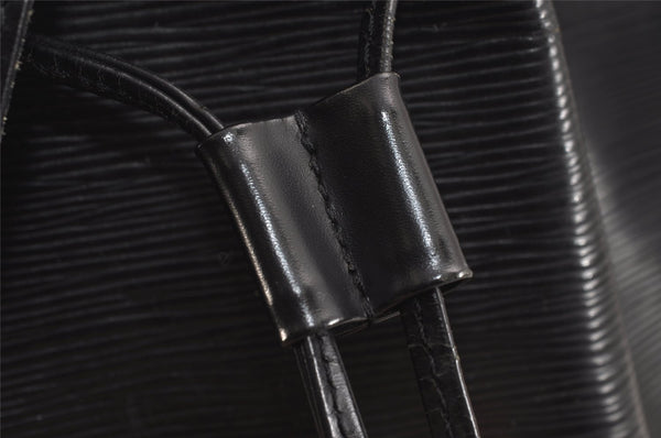 Authentic Louis Vuitton Epi Sac A Dos Shoulder Bag Black M80153 LV 5949J