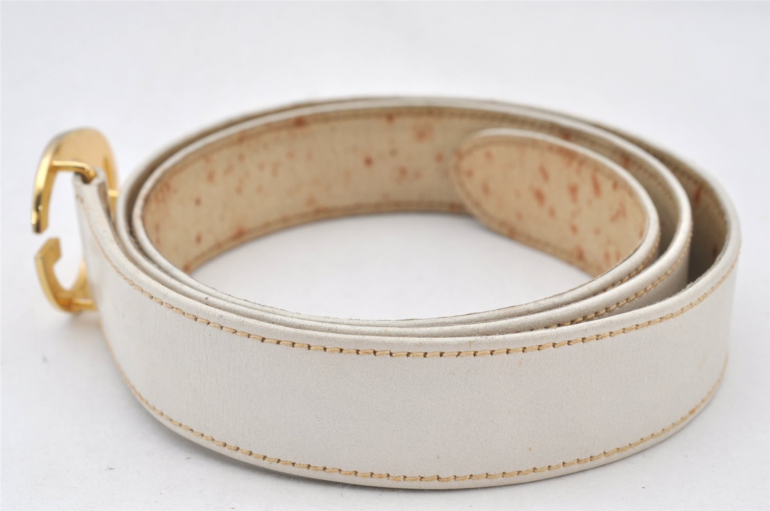 Authentic GUCCI Vintage Belt Leather Size 75cm 29.5