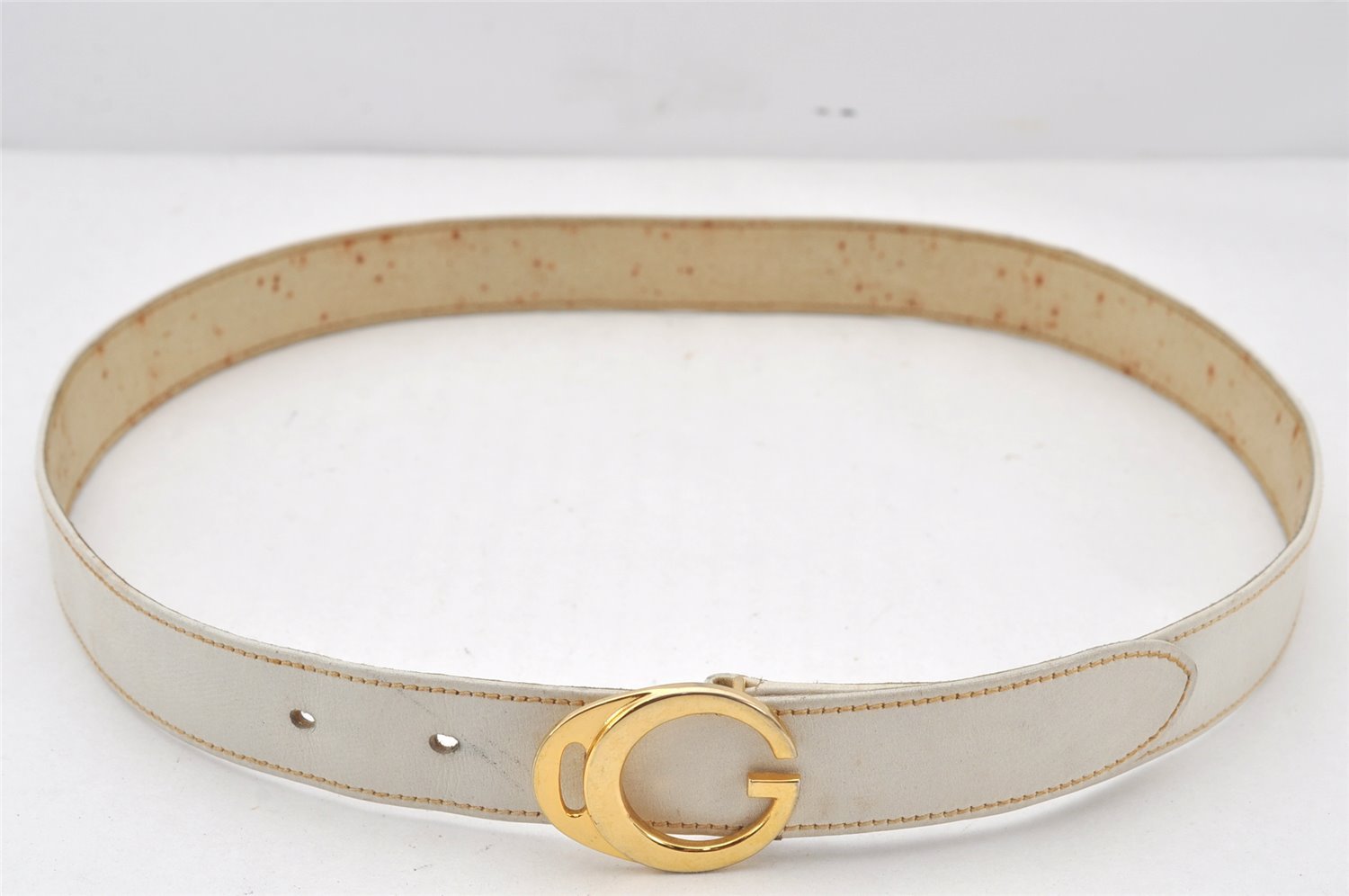 Authentic GUCCI Vintage Belt Leather Size 75cm 29.5