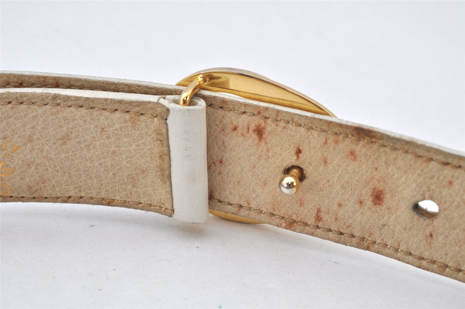 Authentic GUCCI Vintage Belt Leather Size 75cm 29.5