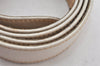 Authentic GUCCI Vintage Belt Leather Size 75cm 29.5" White 5949K