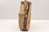 Authentic GUCCI Vintage Shoulder Hand Bag Purse GG Canvas Leather Brown 5950K