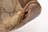 Authentic GUCCI Vintage Shoulder Hand Bag Purse GG Canvas Leather Brown 5950K