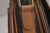 Authentic CELINE Macadam Blason Shoulder Cross Body Bag PVC Leather Brown 5951J