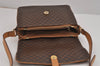 Authentic CELINE Macadam Blason Shoulder Cross Body Bag PVC Leather Brown 5951J