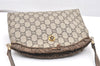 Authentic GUCCI GG Plus Shoulder Cross Body Bag PVC Leather Brown  5951K
