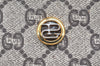 Authentic GUCCI GG Plus Shoulder Cross Body Bag PVC Leather Brown  5951K