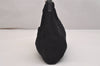 Authentic FENDI Vintage Shoulder Hand Bag Purse Jersey Leather Black Junk 5952J